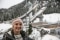 The picture shows the ski jumper Katharina Althaus in front of the jump in Oberstdorf