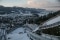 The picture shows the ski jump in Oberstdorf in winter