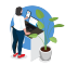 The graphic shows the hybrid worker.