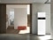 The image shows the Vitodens 343-F compact controller in an apartment.