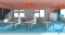 The image shows the displacement flow principle of the Vitovent 200-P ventilation system. 