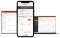 The image shows tablet, smartphone and laptop with the Vitoguide app from Viessmann open.