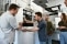The image shows service employees from Viessmann Climate Solutions during training on the device