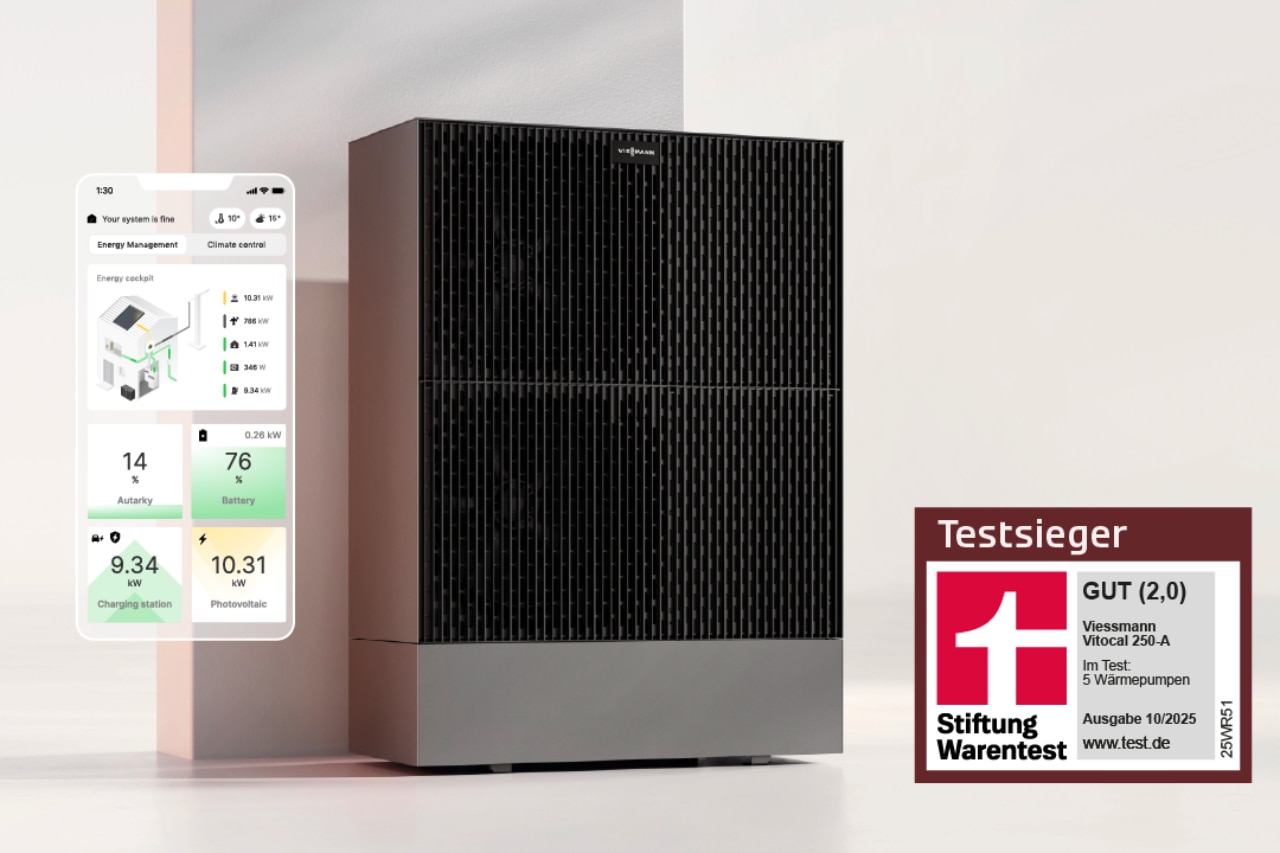 Viessmann once again wins the “Stiftung Warentest”