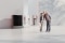 The picture shows Viessmann products and people.